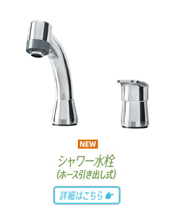 シャワー水洗（ホース引き出し式）